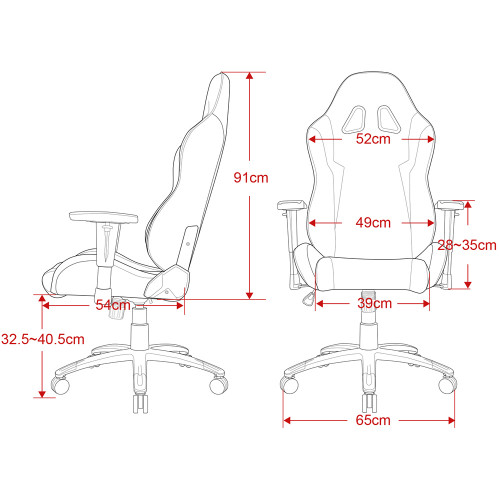 Wolf Gaming Chair (Grey)