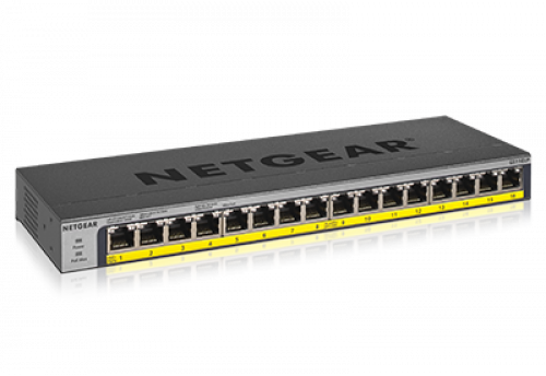 GS116LP ｷﾞｶﾞ16P PoE+ 76W ｱﾝﾏﾈｰｼﾞｽｲｯﾁ