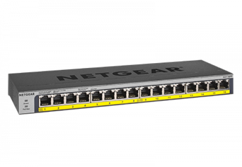 GS116PP ｷﾞｶﾞ16P PoE+ 183W ｱﾝﾏﾈｰｼﾞｽｲｯﾁ