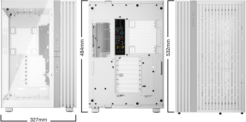 Light Base 900 DX White (no PC fans)