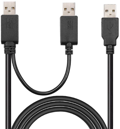 USB-A(Dual) to USB-A ｹｰﾌﾞﾙ(2.5m)