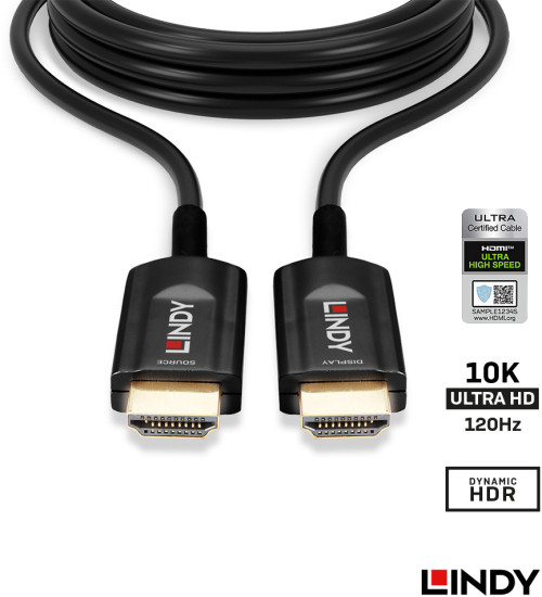 38380 10.0m HDMI2.1 10K対応光ﾊｲﾌﾞﾘｯﾄﾞｹｰﾌﾞﾙ