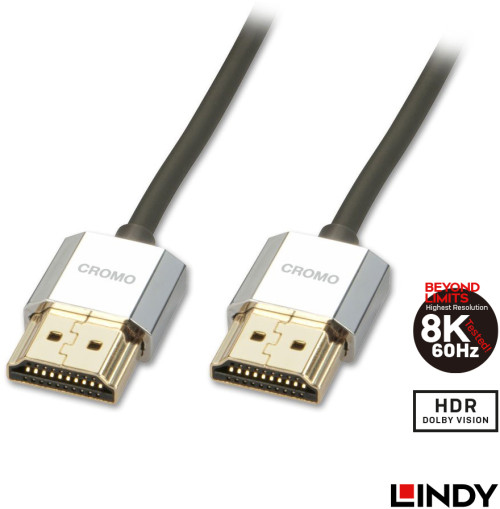 41671 1.0m CROMOLINE HDMI2.0ｽﾘﾑｹｰﾌﾞﾙ